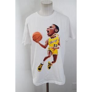 Bobby Fresh Michael Jordan Men’s Medium White TShirt Chicago Bulls NBA Hip Hop